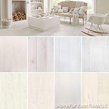There are many types in vinyl. White Wood Plank Vinyl Flooring Realistic Style Flooring Lino Kitchen Bathroom Ebay
