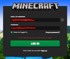 can t login into minecraft launcher