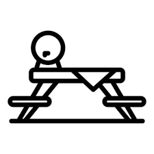 Garden Wood Table Icon Outline Vector