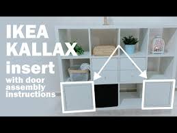 Ikea Kallax Insert With Door Assembly