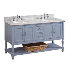 60 inch bathroom vanities : Beverly 60 Traditional Double Bathroom Vanity With Carrara Marble Top Kitchenbathcollection