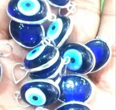 blue black evil eye pendants 0 50 inch