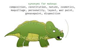 synonyms for makeup starting with letter k
