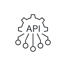 flat api icon for software integration