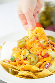 Nachos With Melted Cheese Stock Photo Image Of Appetizer 57832046 gambar png