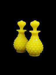 A Pair Of Antique Opaline Glass Perfume