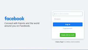 facebook login page from html and css