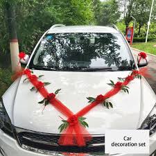diy wedding car flower decoration