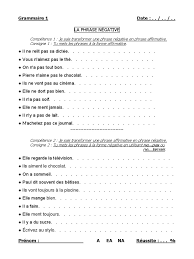01 La Phrase Negative | PDF