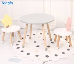 This piece is crafted from black metal, and solid poplar wood, with a faux marble top finish. China Kids Study Table And Chair Set Kindergarten Furniture Toddler Study Writing Desk Chair China Kindergarten Table And Chair Modern Children Home Furniture
