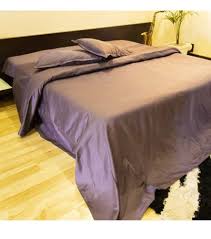 light purple cotton designer plain bed