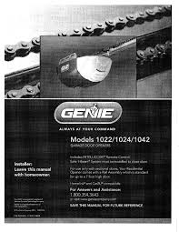 genie 1022 owner s manual pdf