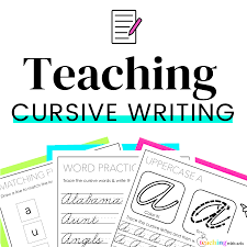 teaching cursive writing teaching