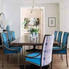 sapphire blue velvet dining chairs