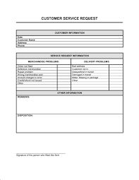 Customer Service Request Form Template Word Pdf By
