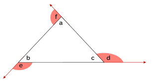 exterior triangle angles calculator