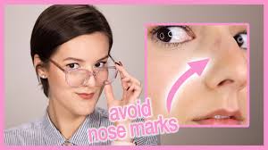 makeup technique to avoid gles marks