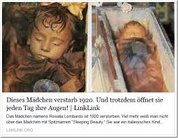 Her father took her body to renowned embalmer, alfredo salafia, so her body would remain preserved. Rosalia Lombardo Eine Mumie Die Die Augen Offnet Mystery