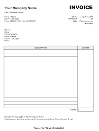 Service Invoice Template Free Word Receipt Templates Free Microsoft