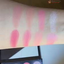 blush palette sugar and e swatches