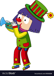 happy clown ing trumpet royalty