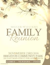 Family Reunion Template Postermywall