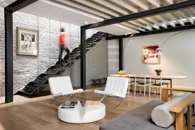 exposed brick and steel create backdrop