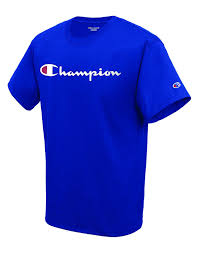 Champion Men's Classic Jersey Script T-Shirt- Buy Online in Andorra at  andorra.desertcart.com. ProductId : 124442320.