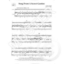 song from a secret garden notenbuch de