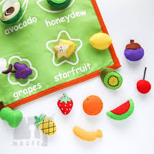 Handmade Fruit Chart Fruit Chart For Kids Pretend Play Fruit Chart