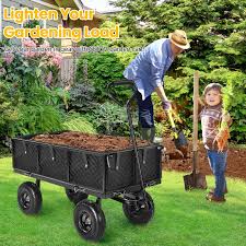 sejov steel garden cart with wagon