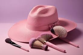 blush lilac makeup brushes