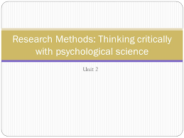 Ch   The Science of Psychology   Thinking Critically with     Course Hero