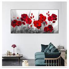 Kaufe Art Canvas Painting Red Poppy