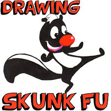 Skunk arrives to help their cause and begins following the teachings of panda. Skunk Fu Characters Archives How To Draw Step By Step Drawing Tutorials