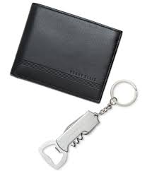 Details About Perry Ellis Mens Keychain Set Bifold Wallet