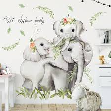 Nursery Wall Decals Happy Elephant