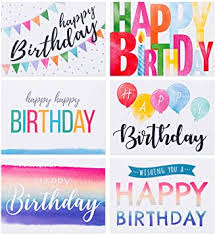 Sherman oaks, pasadena and south l.a. Amazon Com Spark Ink Birthday Cards And Envelopes Assortment 50 Pcs Happy Birthday Greeting Card For Kids Adults Bulk Pack Includes 4 X 6 Inch Unique Bday Cards Office Products
