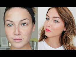 flawless natural makeup for freckles