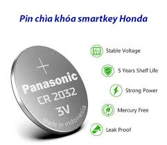 Pin chìa khóa Smartkey Honda CR2032 dùng cho xe Honda Sh, Air blade, Vision,  Lead, Vario