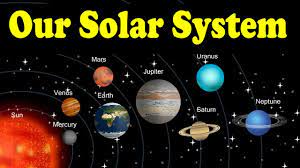 solar system galaxy eight planets