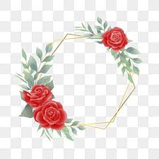 rose frame png vector psd and