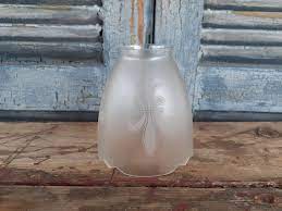 Vintage Small Satin Glass Lamp Shade