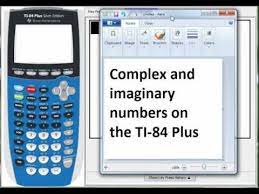 complex numbers on the ti 84 plus you