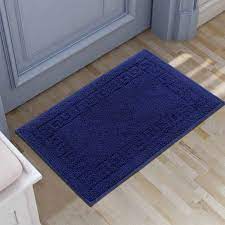 anti skid doormats athens blue tara