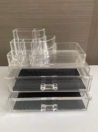 acrylic clear makeup storage holder