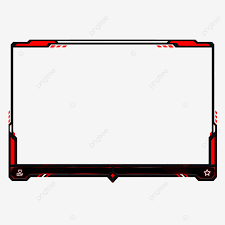 Cyberpunk facecam overlay with pink themed isolated on transparent background editable vector image. Red And White Twitch Facecam Or Webcam Overlays Twitch Webcam Overlay Png Transparent Clipart Image And Psd File For Free Download