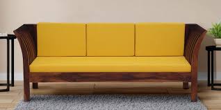 Raiden 3 Seater Sofa In Honey Oak