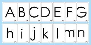 Alphabet Template Letters