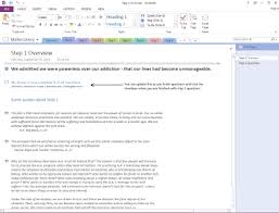 Workbooks In Onenote Format For All 12 Steps In English